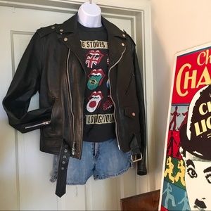 Vintage 😎 BIKER Leather JACKET 40